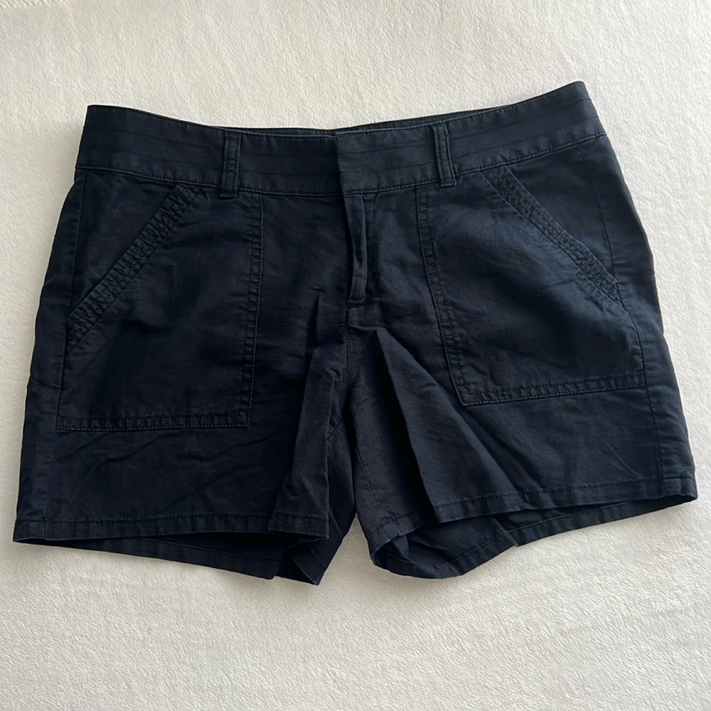Banana Republic Navy Linen/Cotton Blend Shorts